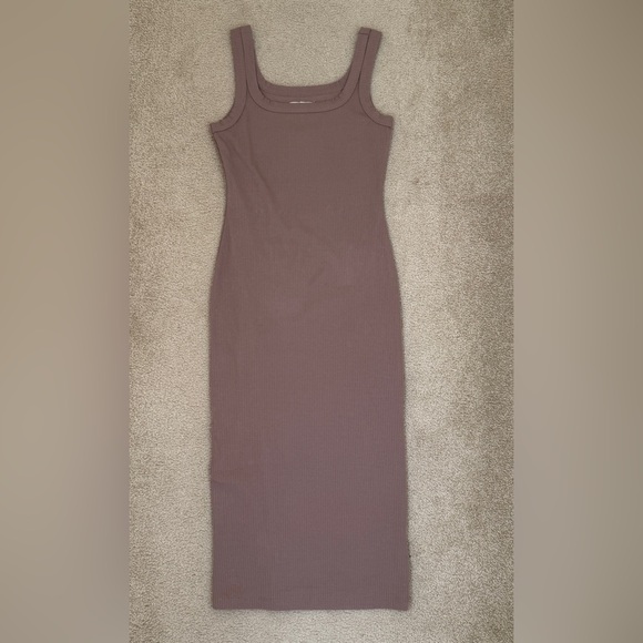 Madewell Tan Ribbed Dress - Picture 2 of 7